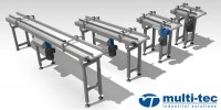 Multitec delivered a small belt conveyors, stainless steel
